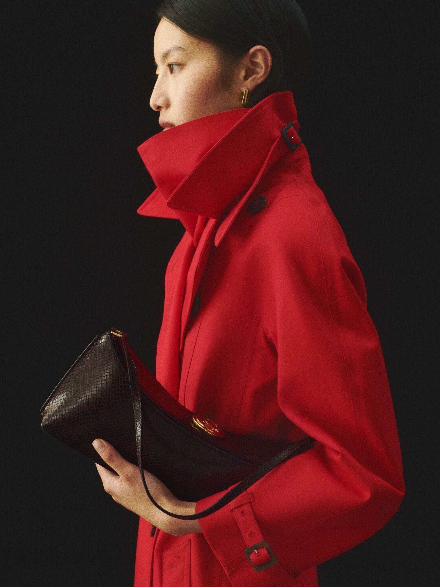  Túi Nữ Jacquemus The Ovalo Clutch 'Brown' 