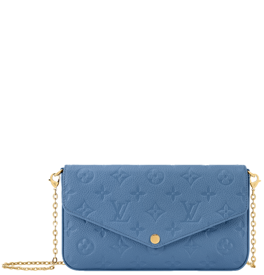  Túi Nữ Louis Vuitton Félicie Pochette Bag 'Denim Blue' 