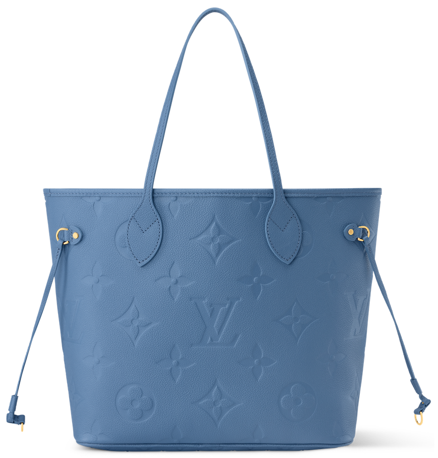  Túi Nữ Louis Vuitton Neverfull MM Tote Bag 'Bleu Jean' 