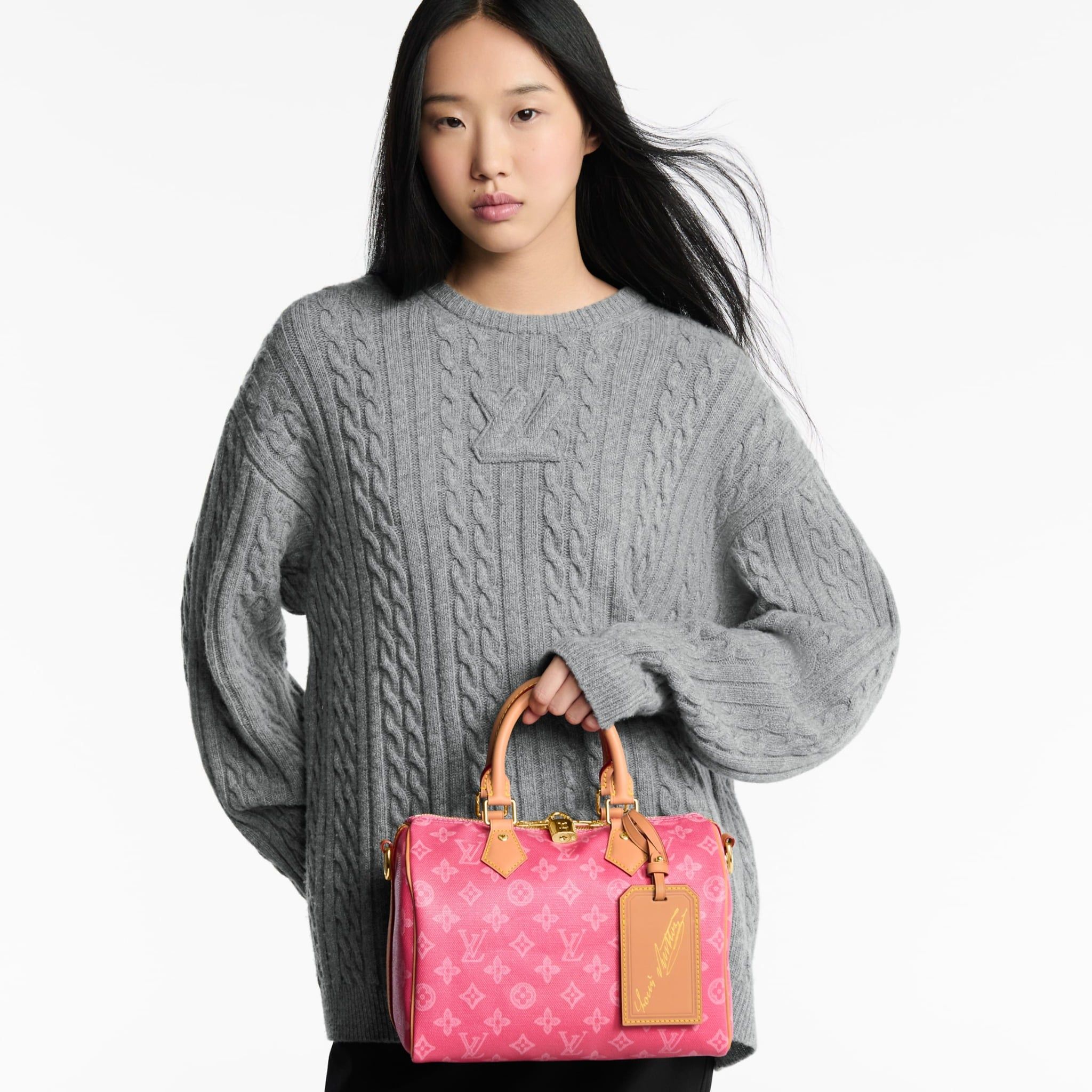  Túi Nữ Louis Vuitton Speedy Bandoulière 25 Bag 'Pink' 