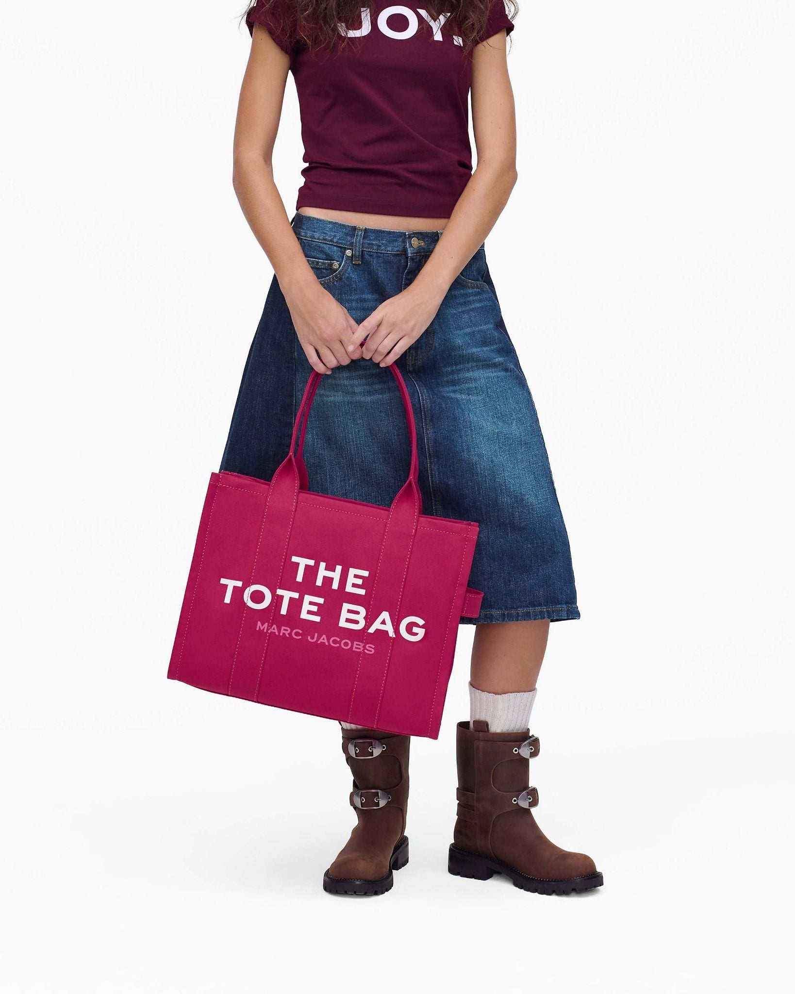  Túi Nữ Marc Jacobs Canvas Large Tote Bag 'Pink' 