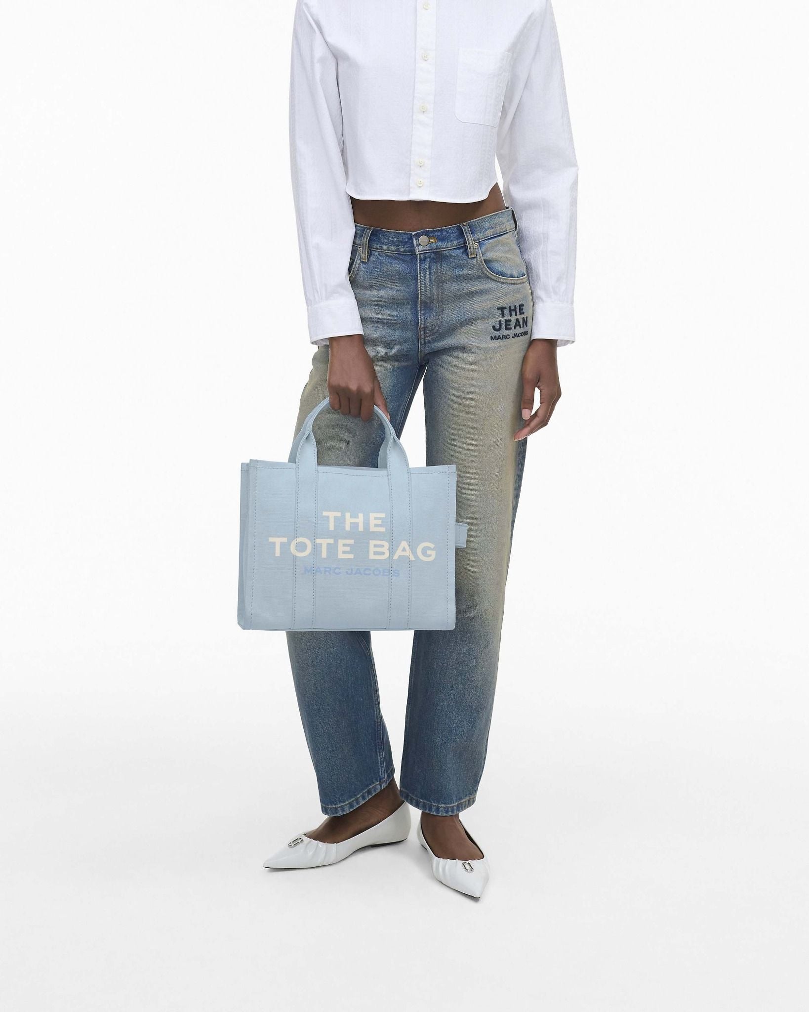  Túi Nữ Marc Jacobs Medium Tote Bag 'Cloud Blue' 