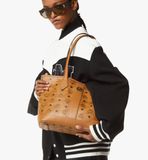  Túi Nữ MCM New Liz Small Shopper Bag 'Cognac' 