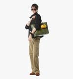  Túi Nữ MCM Toni Top-Zip Shopper 'Khaki Moss' 