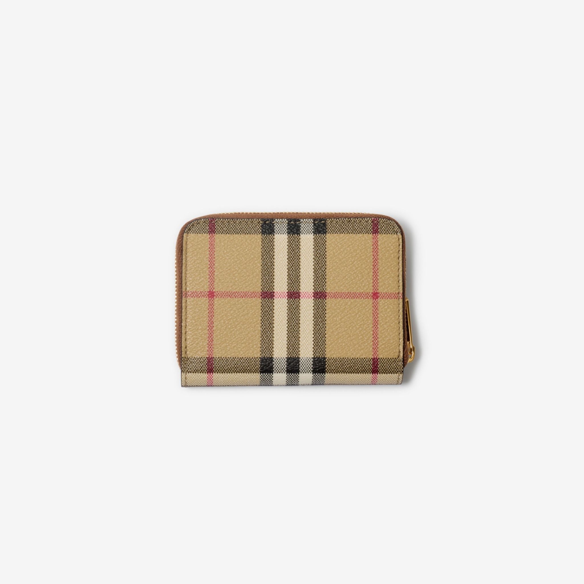  Ví Burberry Small Check Zip Wallet 'Archive Beige' 