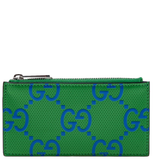  Ví Gucci Zipper Leather Card Holder 'Green' 