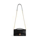  Ví Nữ Balenciaga Hourglass Pochette 'Black' 