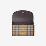  Ví Nữ Burberry Highlands Chain Strap Wallet​ 'Sand' 