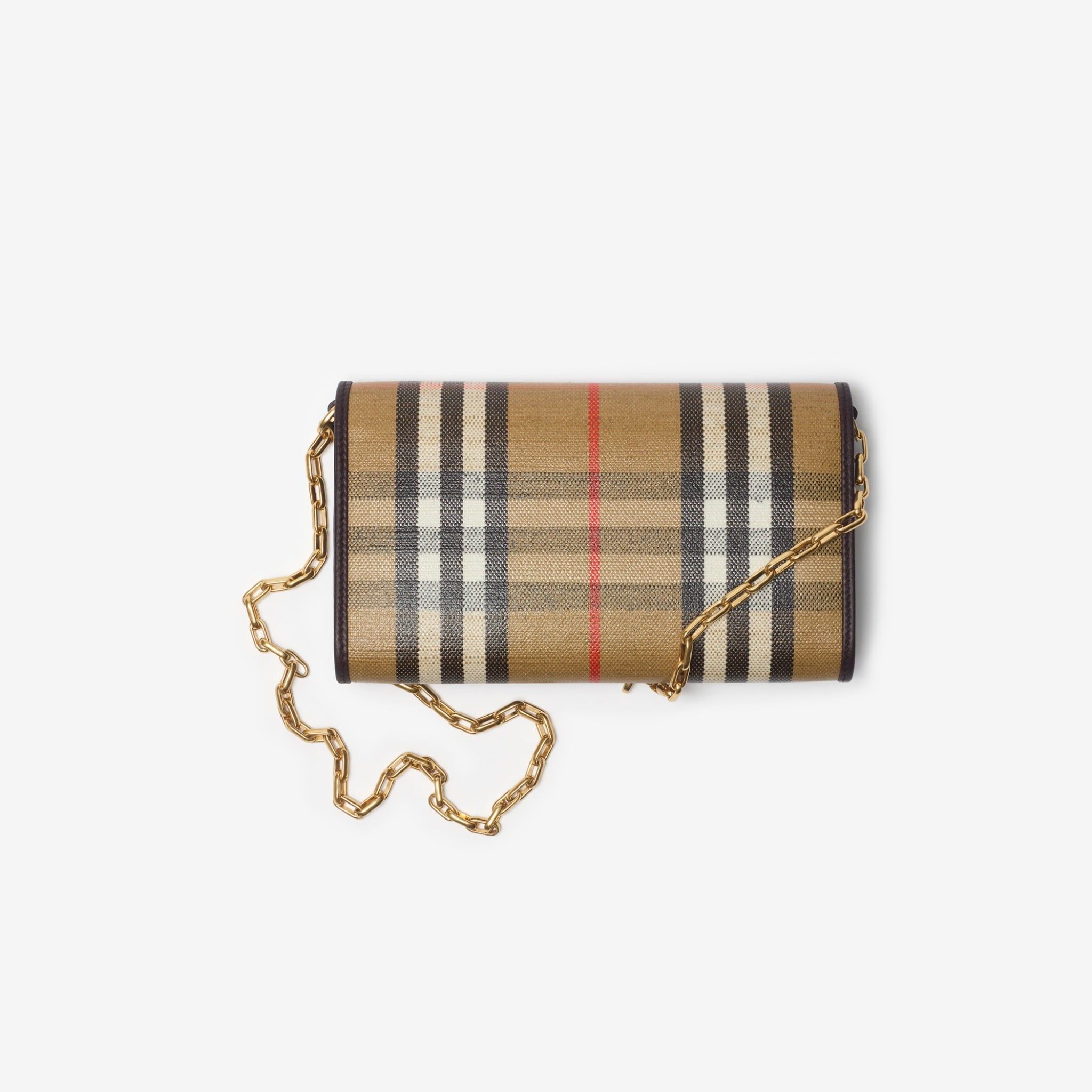  Ví Nữ Burberry Highlands Chain Strap Wallet​ 'Sand' 