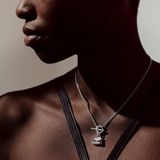  Vòng Cổ Hermes Amulettes Kelly Pendant 'Silver' 