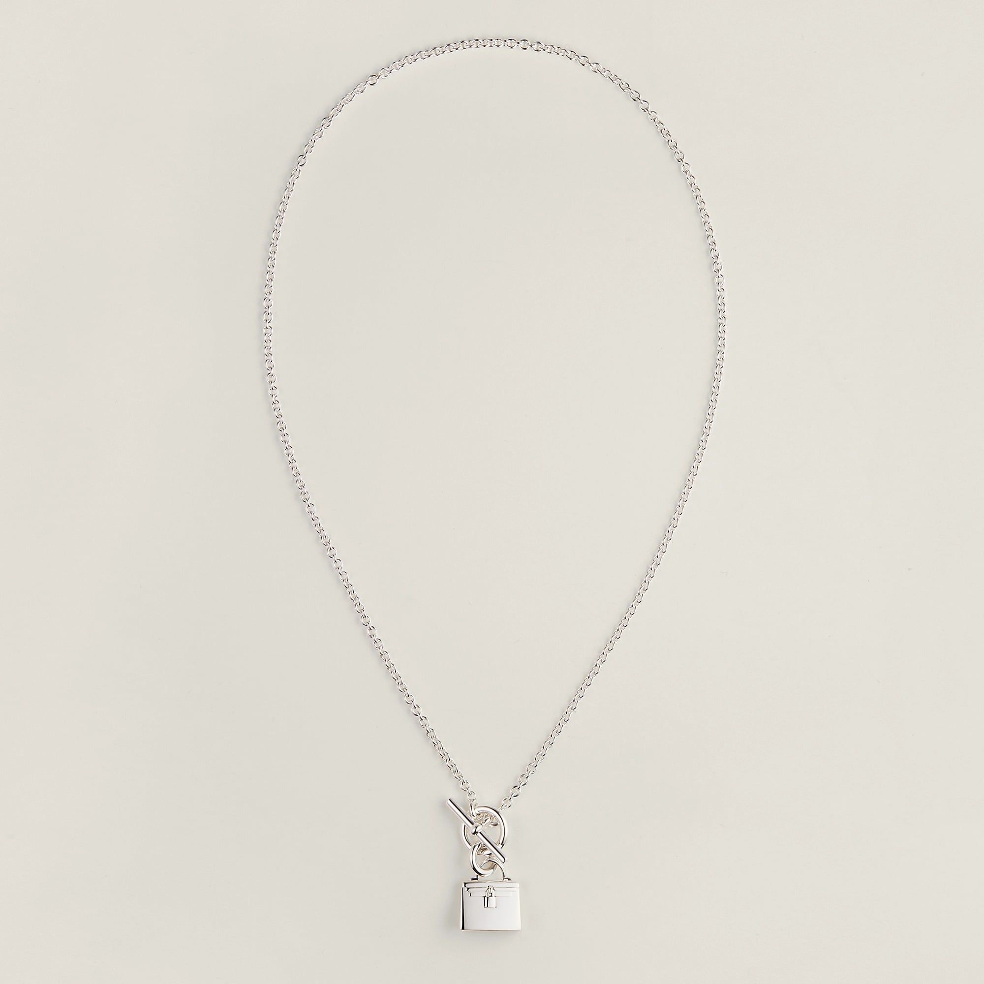  Vòng Cổ Hermes Amulettes Kelly Pendant 'Silver' 