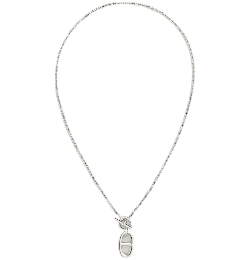  Vòng Cổ Nữ Hermes Chaine D'ancre Pendant 'Silver' 