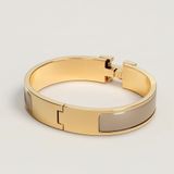  Vòng Tay Nữ Hermes Clic H 'Marron Glacé Gold' 