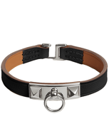  Vòng Tay Nữ Hermes Rivale Mini 'Noir Palladium' 