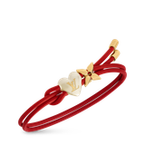  Vòng Tay Nữ Louis Vuitton LV Bloom Pearl Heart 'Red' 