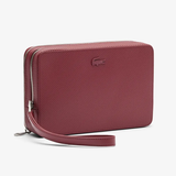  Túi Nam Lacoste Chantaco Piqué Leather Zipped 'Black' 