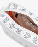  Túi Nam Lacoste Monogram Print Camera Bag ‘White' 