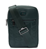  Túi Nam Lacoste Leather Monogram Print Vertical 'Green' 