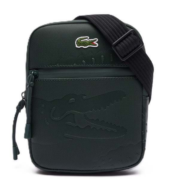  Túi Nam Lacoste Small LCST Flat Piqué Shoulder Bag 'Green' 