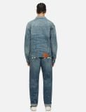  Áo Evisu Allover Rivets Seagull Denim Jacket 'Indigo' 