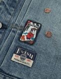  Áo Evisu Allover Rivets Seagull Denim Jacket 'Indigo' 