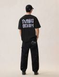  Áo Evisu Fabric Mix Patchwork Seagull T-Shirt 'Black' 