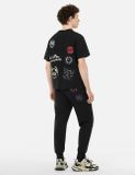  Áo Evisu Multi-Pocket and Multi-Print T-shirt 'Black' 