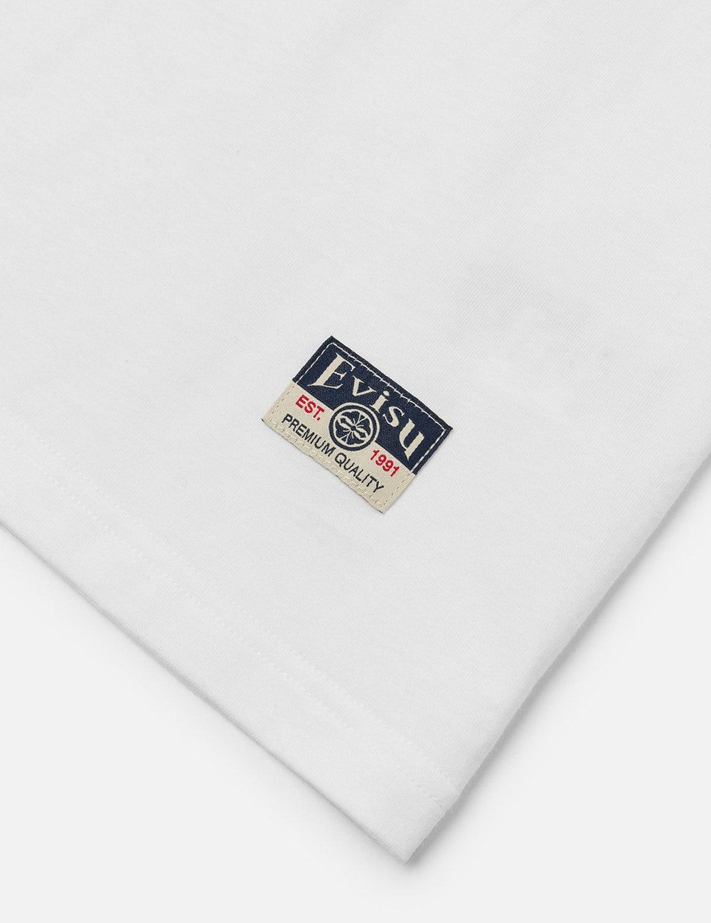  Áo Evisu Multi-Pocket and Multi-Print T-shirt 'White' 