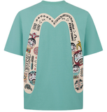  Áo Evisu Slogan Totem Daicock Print T-shirt 'Green' 