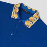  Áo Nam Versace Logo Collar Printed 'Blue' 