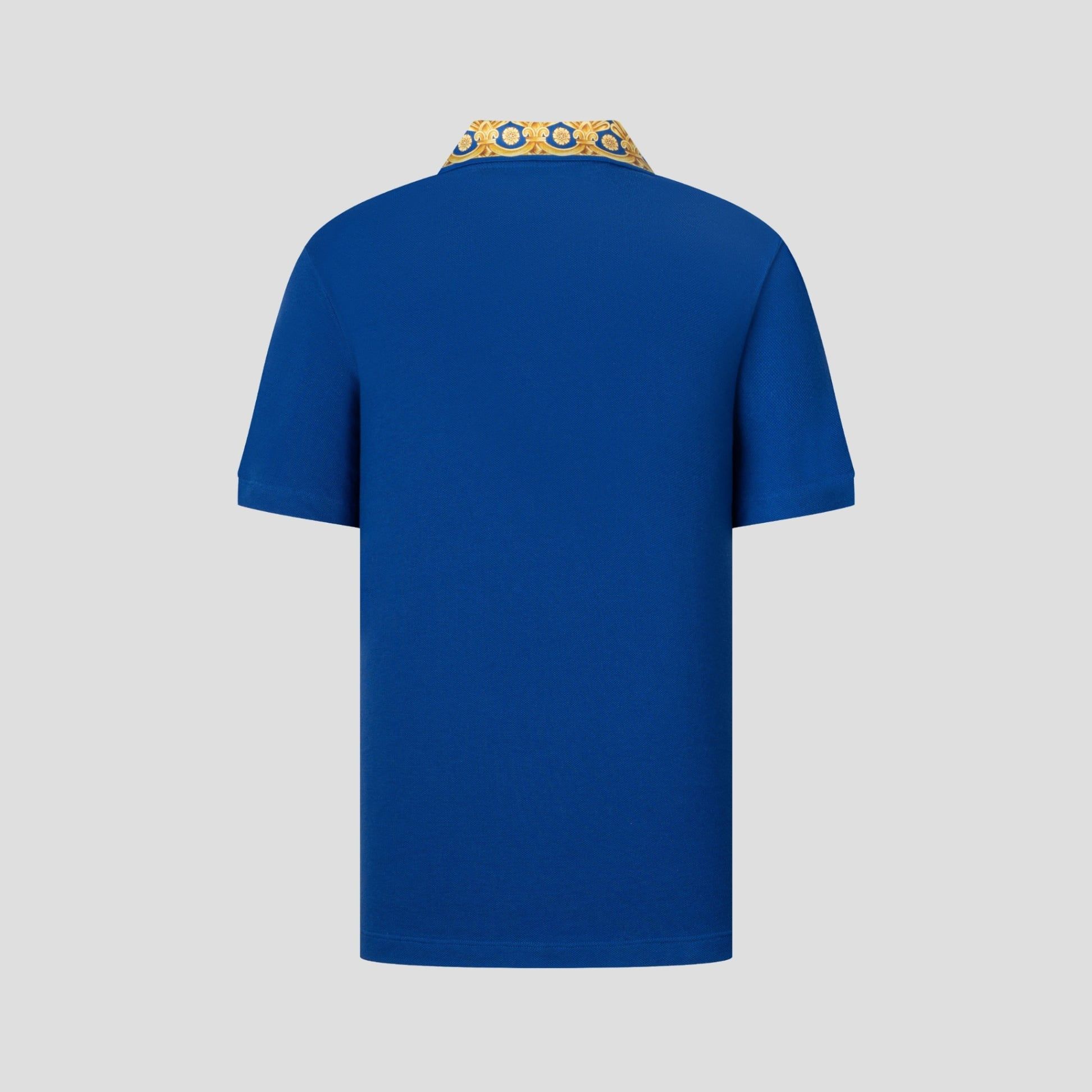  Áo Nam Versace Logo Collar Printed 'Blue' 