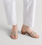  Dép Nữ Dior Dioriviera Dway Heeled Slide 'Beige' 