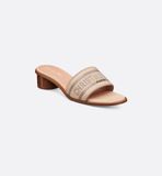  Dép Nữ Dior Dioriviera Dway Heeled Slide 'Beige' 