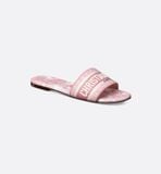  Dép Nữ Dior Dioriviera Dway Slide 'Begonia Pink' 