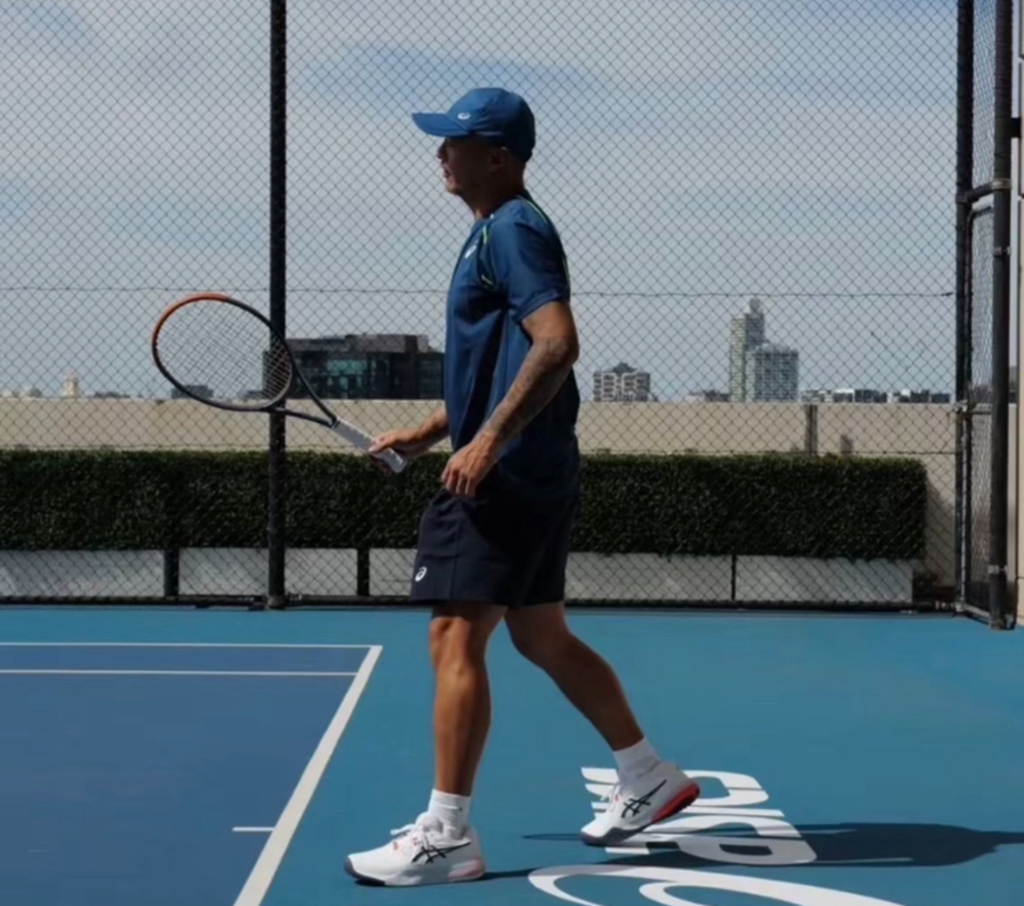  Giày Nam Asics Gel Resolution X 'White Indigo Fog' 