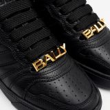  Giày Nam Bally Royalty Grained Leather Sneakers 'Black' 