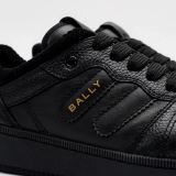  Giày Nam Bally Royalty Grained Leather Sneakers 'Black' 