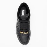  Giày Nam Bally Royalty Grained Leather Sneakers 'Black' 
