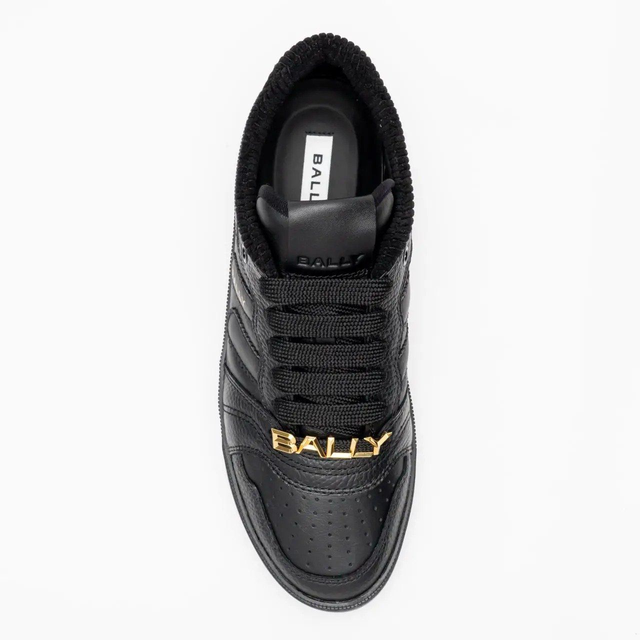  Giày Nam Bally Royalty Grained Leather Sneakers 'Black' 