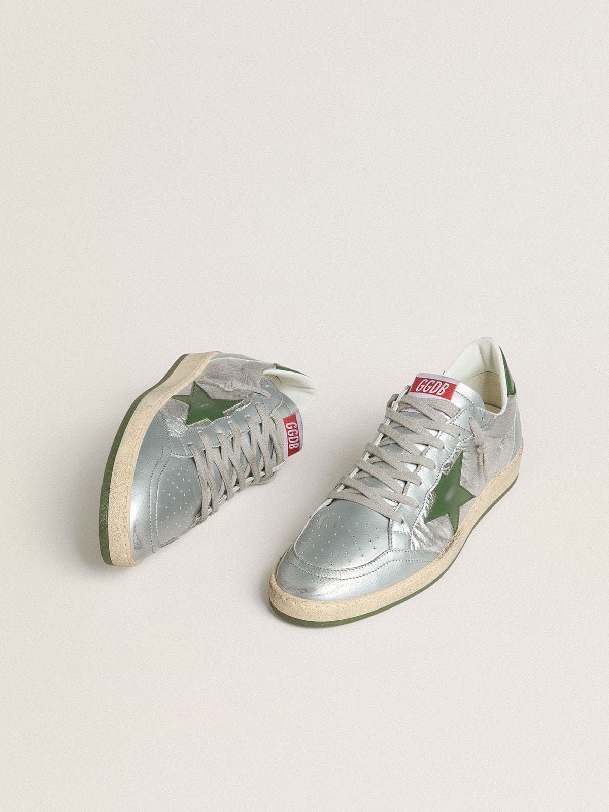  Giày Nam Golden Goose Ball Star 'Silver' 