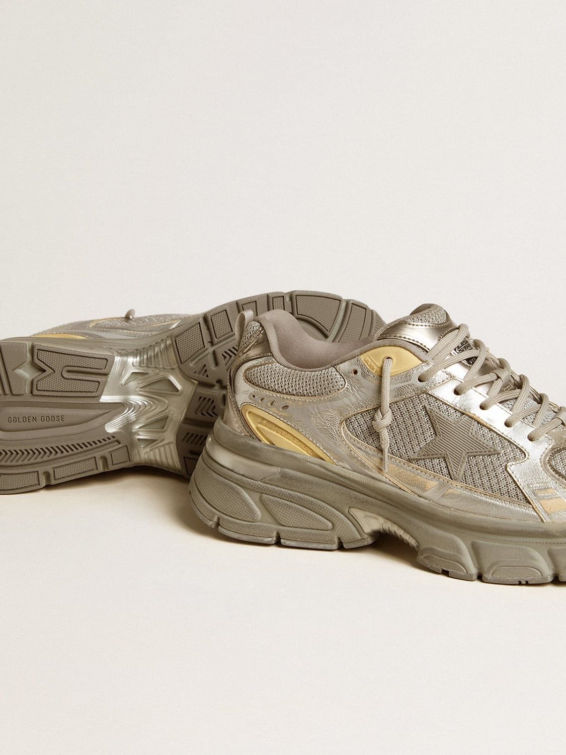  Giày Nam Golden Goose Lightstar 'Silver' 