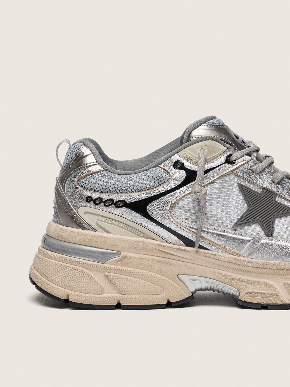  Giày Nam Golden Goose Lightstar 'Silver' 