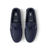  Giày Nam Louis Vuitton LV Silverstone Moccasins 'Marine' 