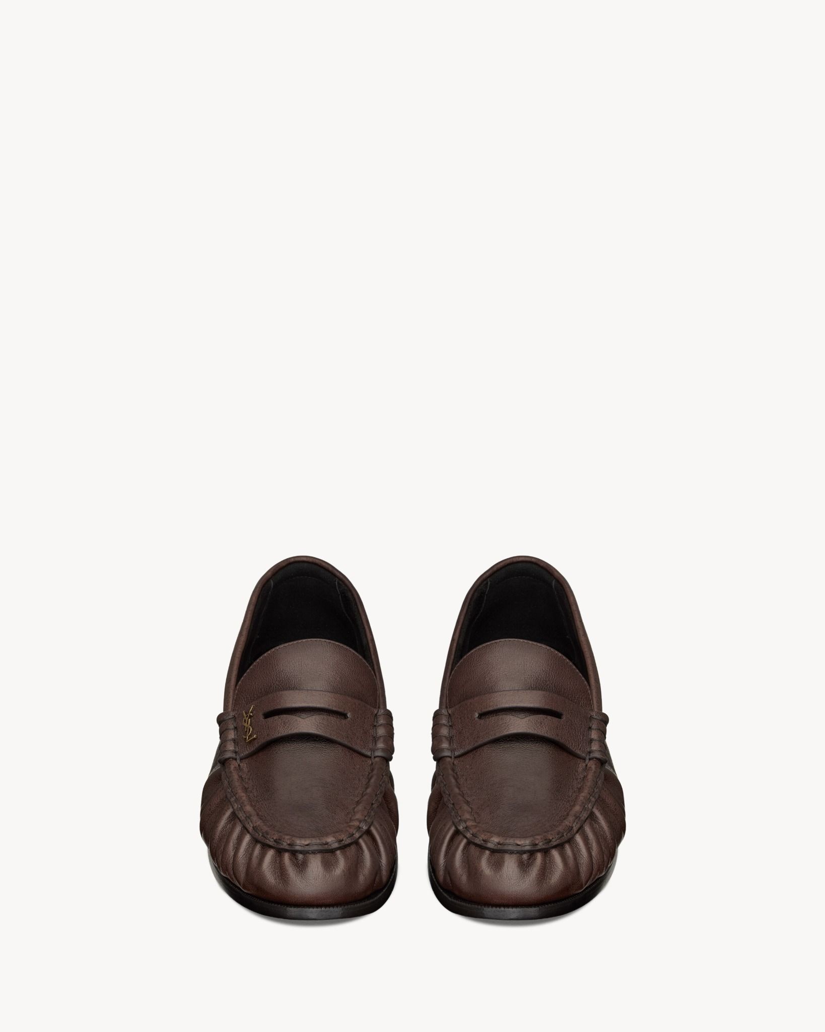  Giày Nam Saint Laurent Le Loafer Supple 'Brown' 