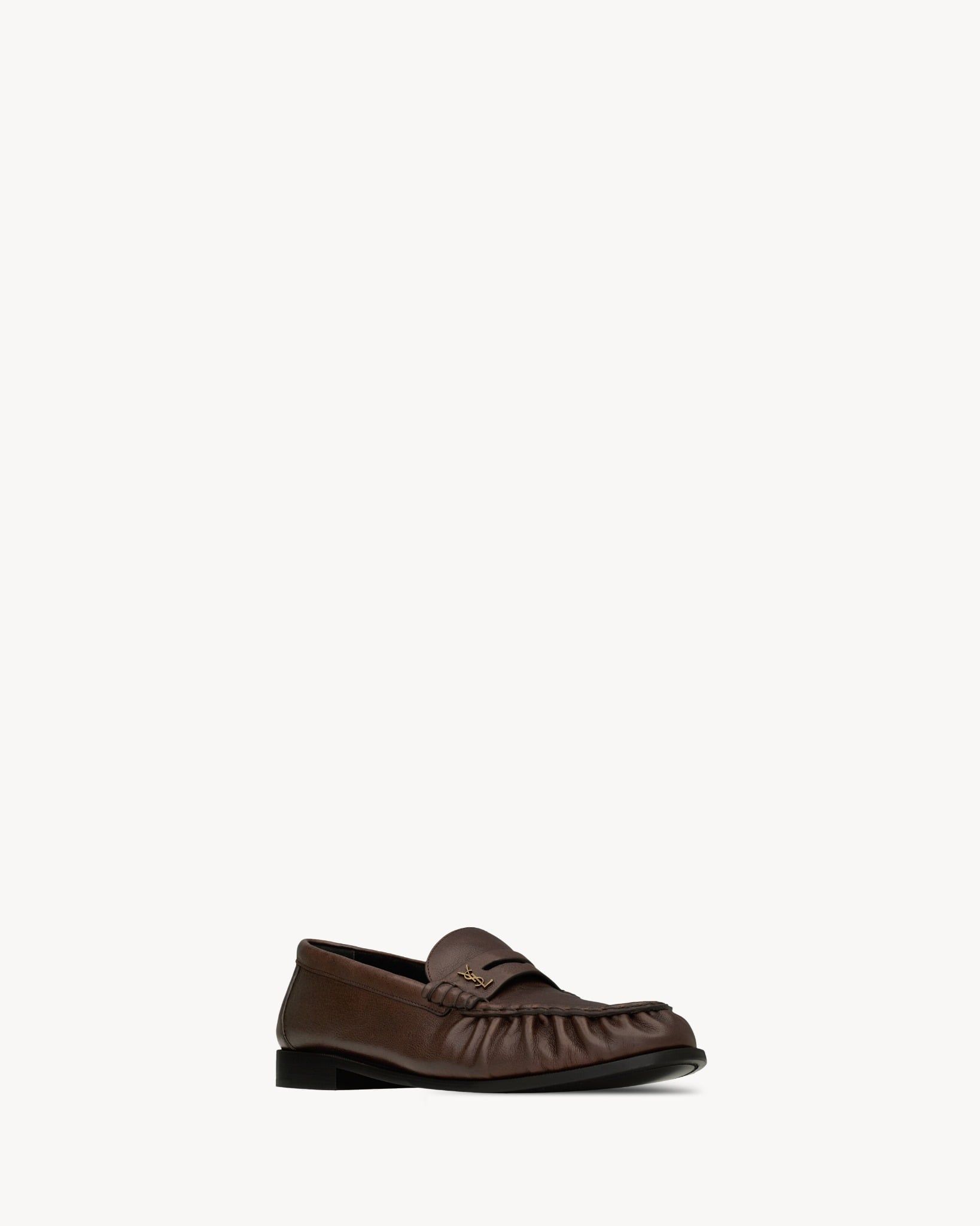  Giày Nam Saint Laurent Le Loafer Supple 'Brown' 