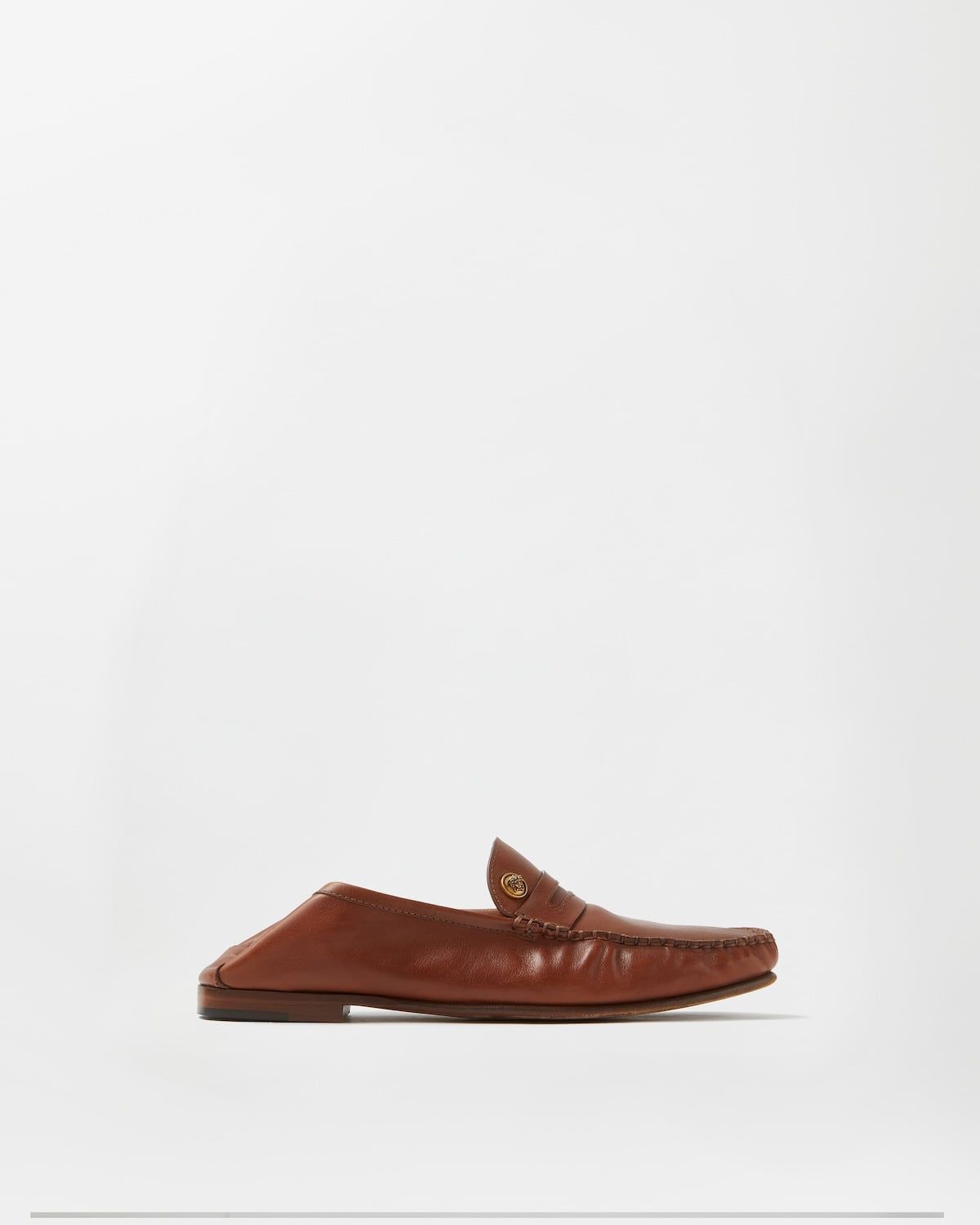  Giày Nữ Versace Guanto Moccassins 'Brown' 
