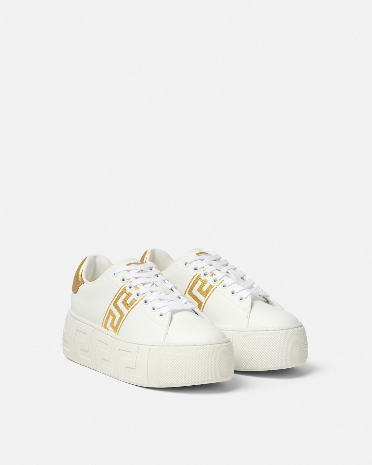  Giày Nữ Versace La Greca Trainers 'White' 