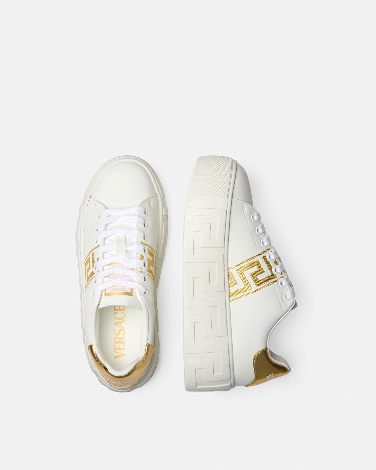  Giày Nữ Versace La Greca Trainers 'White' 