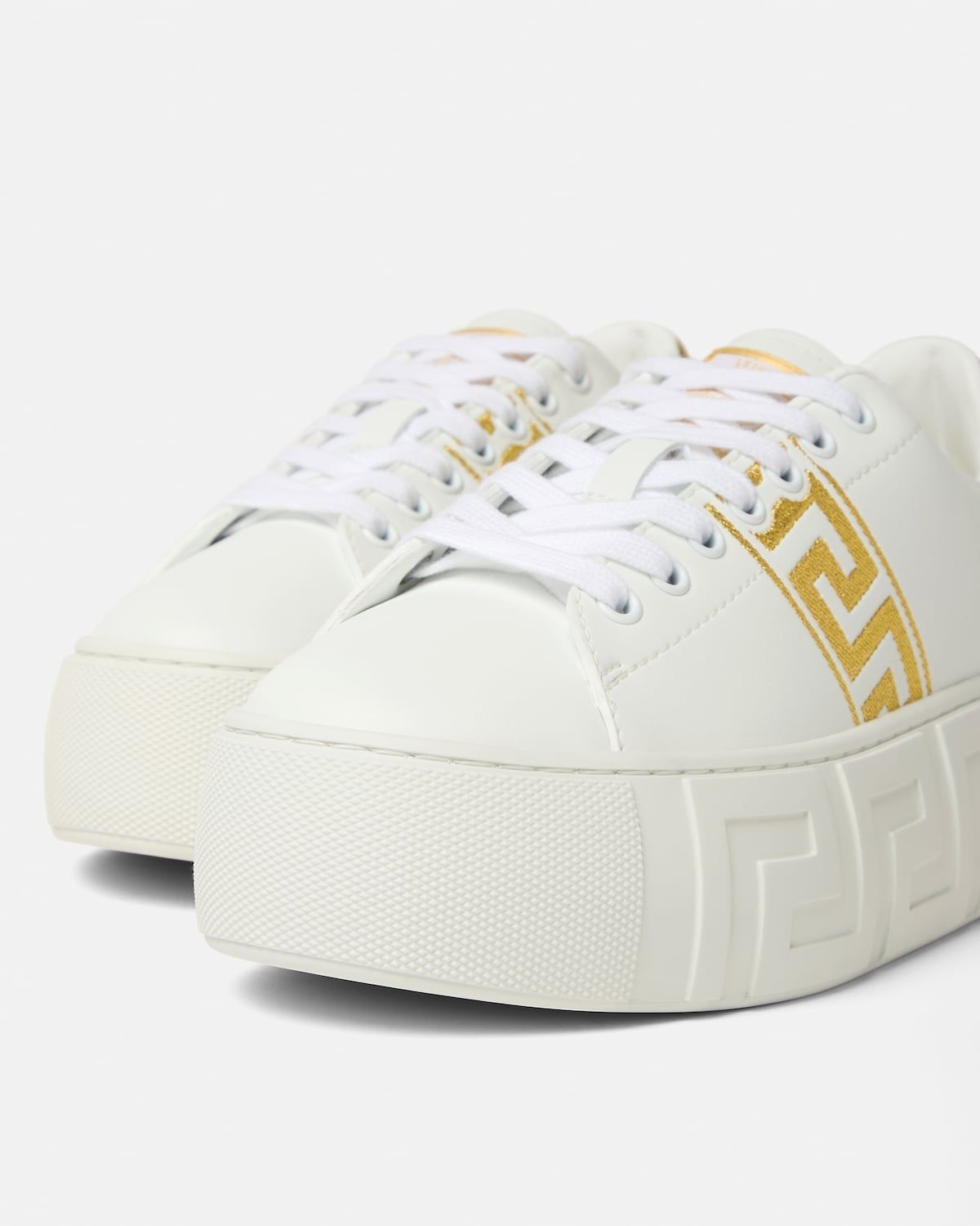  Giày Nữ Versace La Greca Trainers 'White' 
