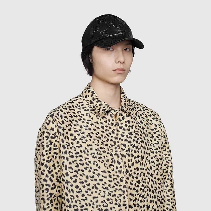  Mũ Gucci GG Pattern Embossed Baseball 'Black' 